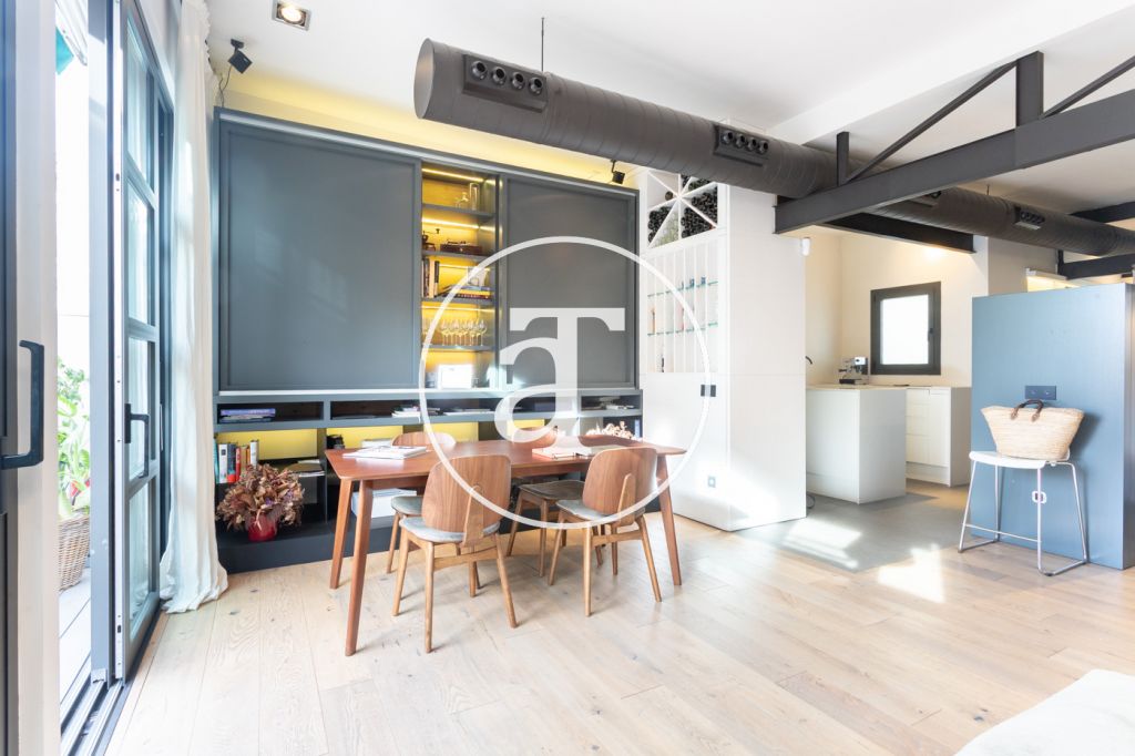 Monthly rental apartment with 1 bedroom suite with balcony in the Eixample 7