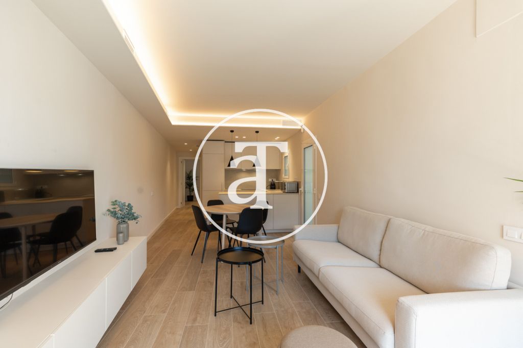 Monthly rental Penthouse with 2 bedrooms and 2 bathrooms with private terrace next to Plaça de Sants 14