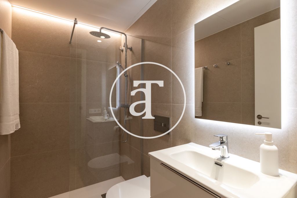 Monthly rental Penthouse with 2 bedrooms and 2 bathrooms with private terrace next to Plaça de Sants 34