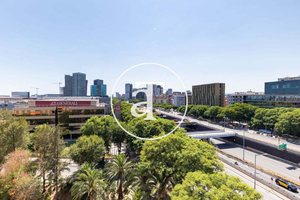 Monthly rental apartment with 2 bedrooms, 1 bathroom, study and terrace with views next to the Gran Via 2 shopping center 5