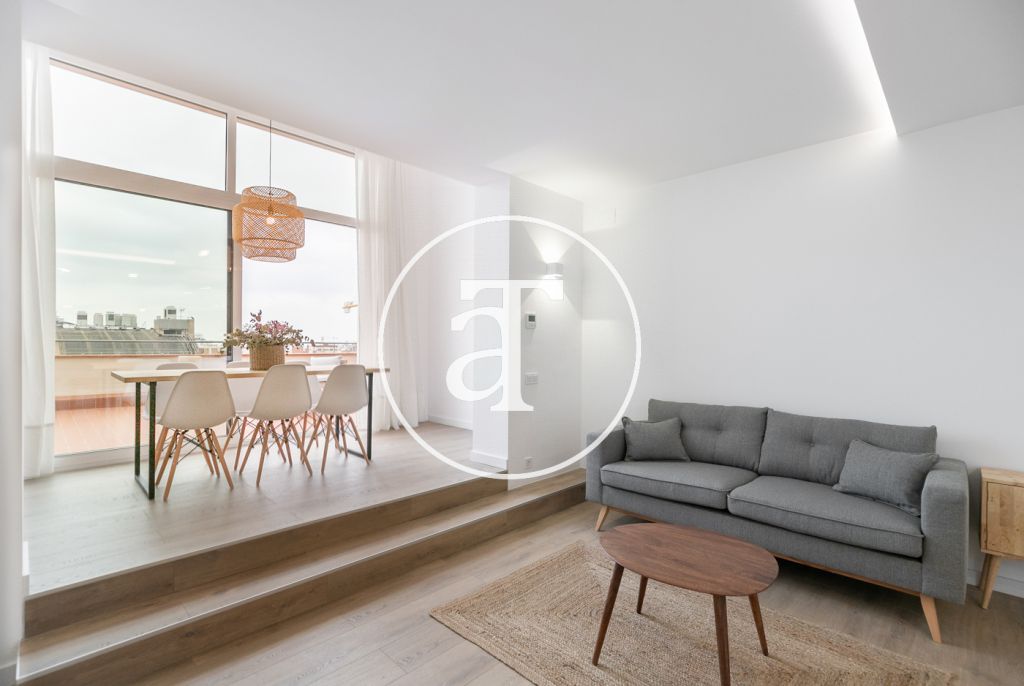 Appartement en location temporaire avec 3 chambres doubles dans l'Eixample
