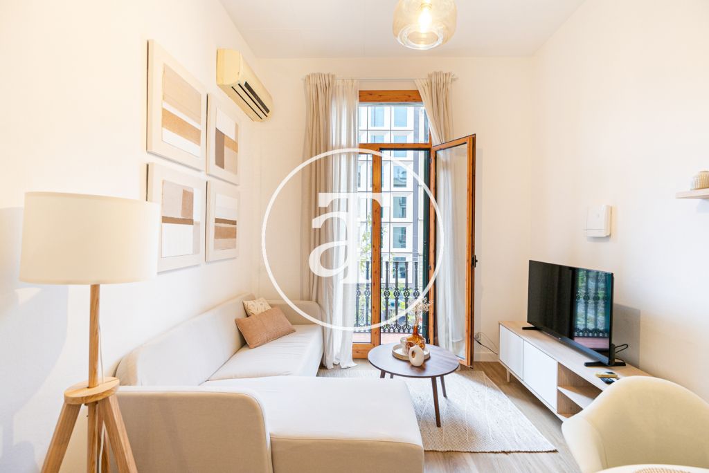 Monthly rental apartment with 1 double bedroom and terrace in Eixample 2