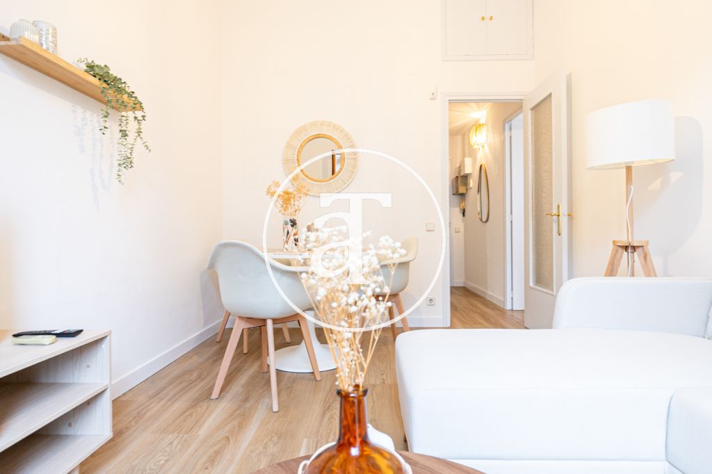 Monthly rental apartment with 1 double bedroom and terrace in Eixample 8