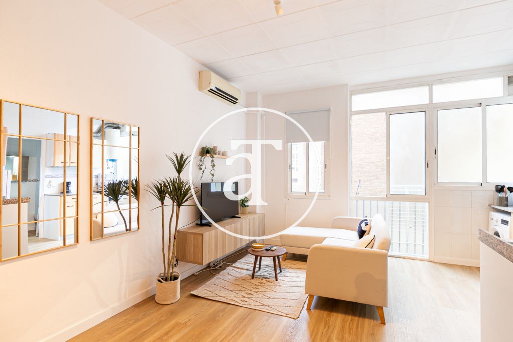 Monthly rental apartment with1 double bedroom in Carrer d'Aragó 2
