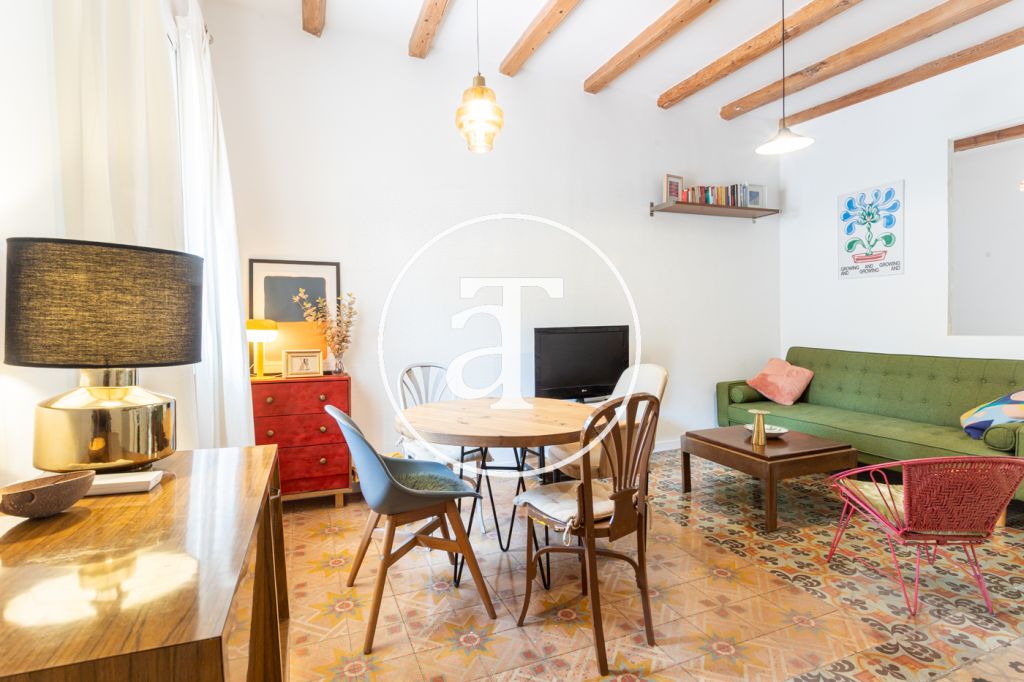 Piso de alquiler temporal de 1 habitación con terraza comunitaria cerca de Sagrada Família 2