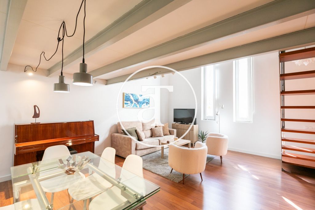 Dúplex de alquiler temporal de 1 habitación en Gran de Gracia 4