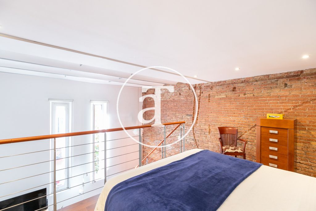 Dúplex de alquiler temporal de 1 habitación en Gran de Gracia 28
