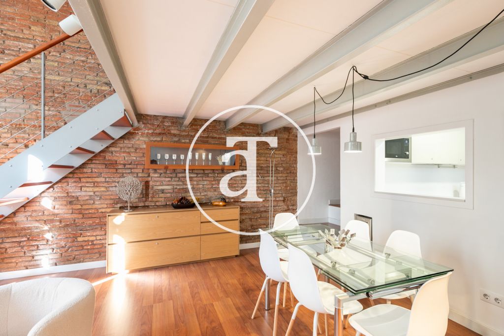 Dúplex de alquiler temporal de 1 habitación en Gran de Gracia 8