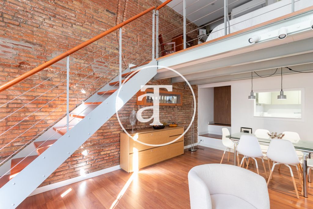 Dúplex de alquiler temporal de 1 habitación en Gran de Gracia 22