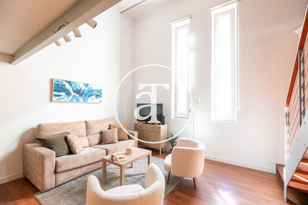 Dúplex de alquiler temporal de 1 habitación en Gran de Gracia 3