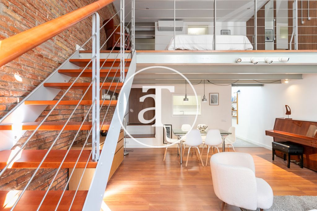 Dúplex de alquiler temporal de 1 habitación en Gran de Gracia 20