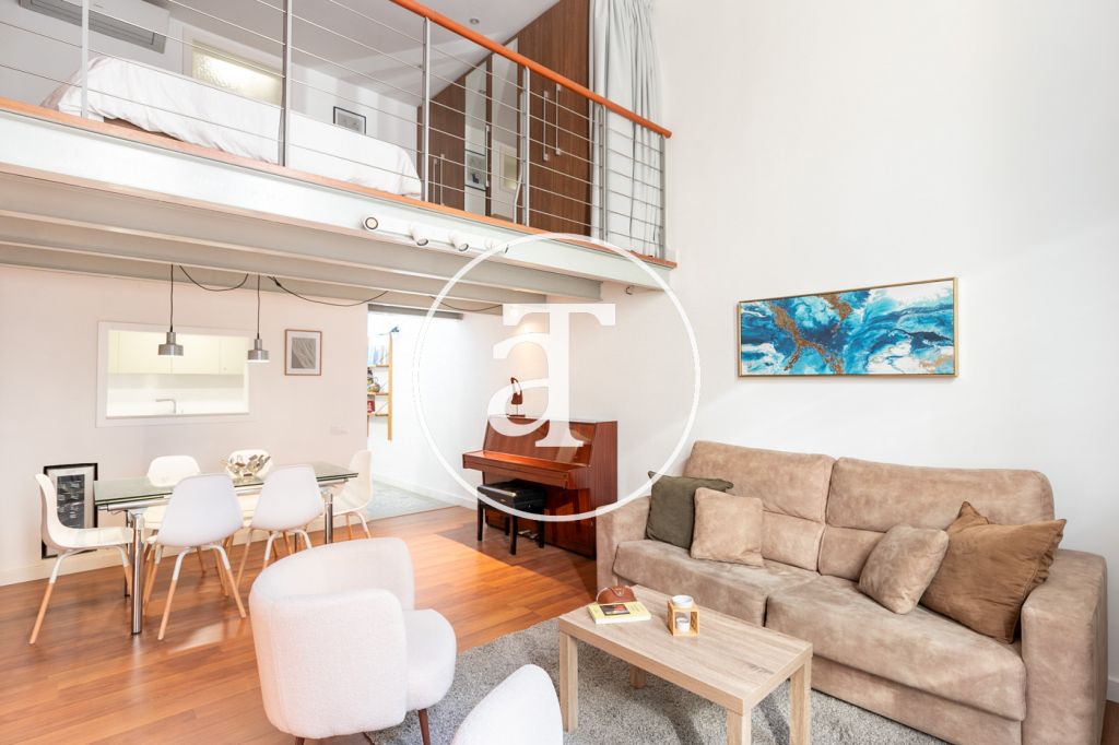 Dúplex de alquiler temporal de 1 habitación en Gran de Gracia 9