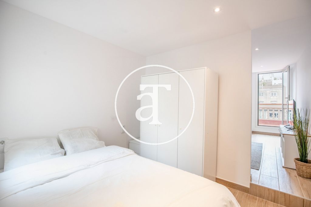Monthly rental penthouse with 1 bedroom and amazing private terrace on Paseo Sant Joan 24