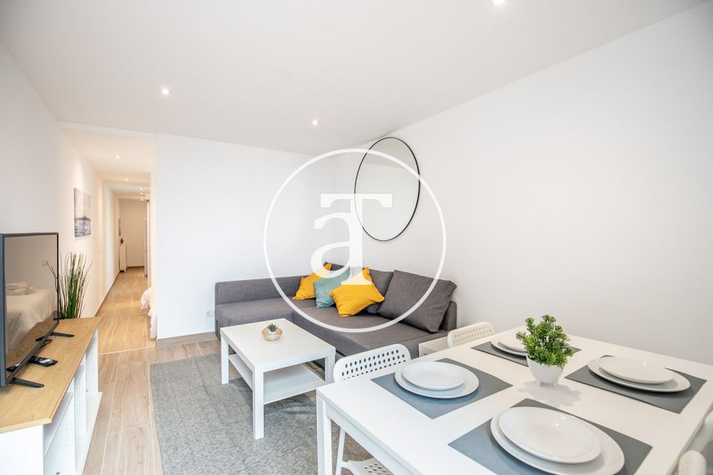 Monthly rental penthouse with 1 bedroom and amazing private terrace on Paseo Sant Joan 14
