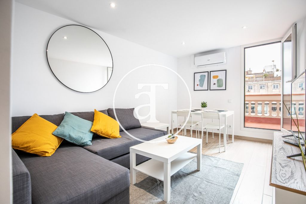 Monthly rental penthouse with 1 bedroom and amazing private terrace on Paseo Sant Joan 10