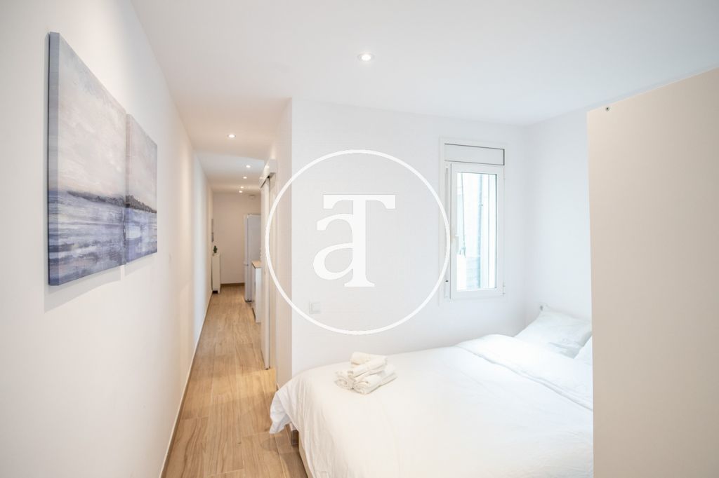 Monthly rental penthouse with 1 bedroom and amazing private terrace on Paseo Sant Joan 23
