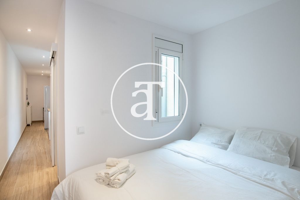 Monthly rental penthouse with 1 bedroom and amazing private terrace on Paseo Sant Joan 22