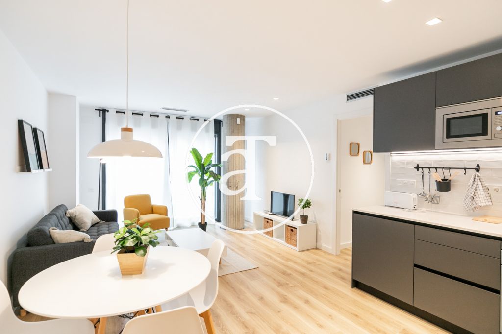 Monthly rental apartment with 2 double bedrooms in Barcelona