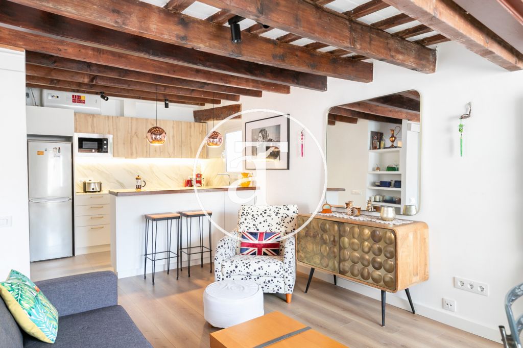 Appartement temporaire à louer avec 1 chambre, 1 salle de bain et terrasse à El Born 2