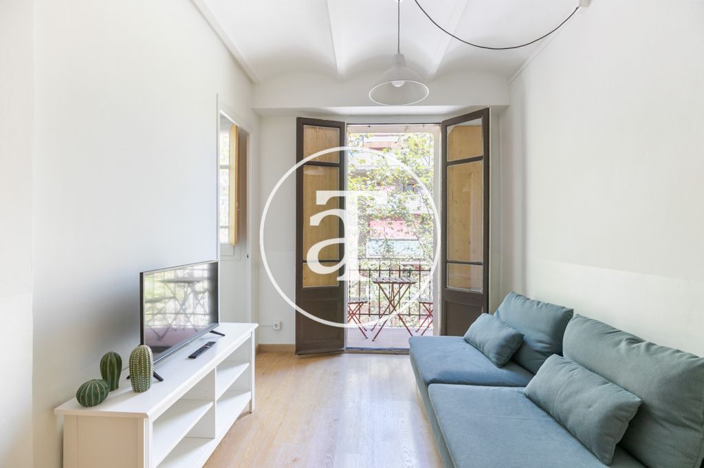Apartamento de alquiler temporal de 2 habitaciones dobles en Barcelona