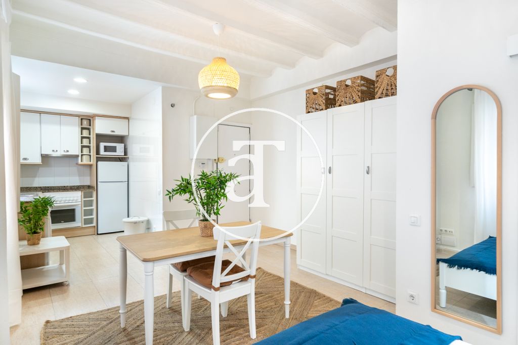 Furnished studio for monthly rental in Barcelona