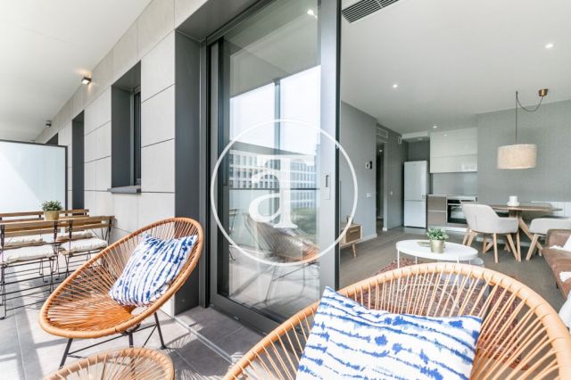 Monthly rental flat with 2 double bedrooms in Barcelona 8