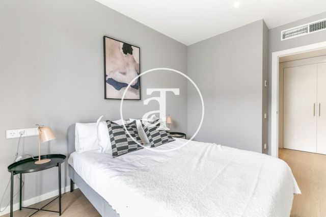 Monthly rental flat with 2 double bedrooms in Barcelona 17