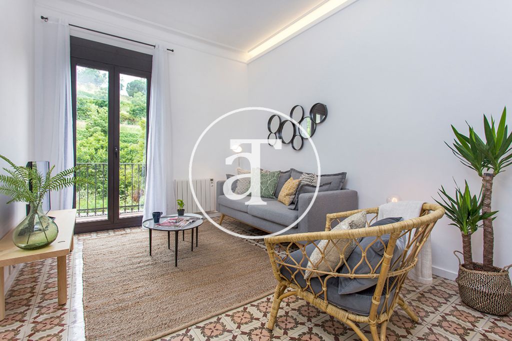 Monthly rental flat with 2 double bedrooms in Barcelona 1