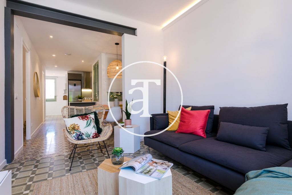 Monthly rental flat with 2 double bedrooms in Barcelona 2