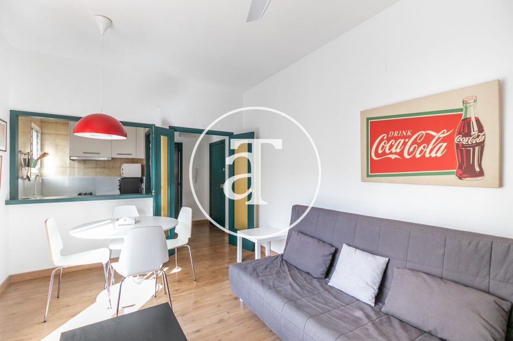 Piso de alquiler temporal de 1 habitación en Villa de Gracia