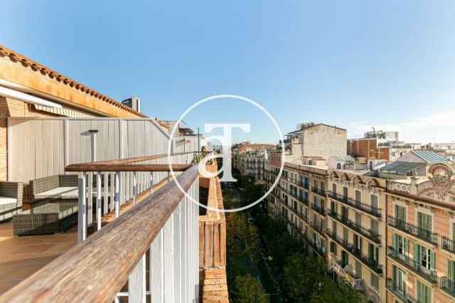 Ático de alquiler temporal en calle Aribau, Barcelona 17