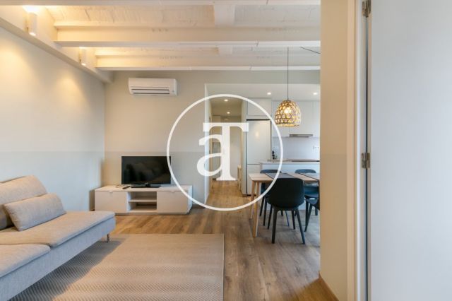 Apartamento de alquiler temporal de 2 habitaciones dobles en Eixample 7