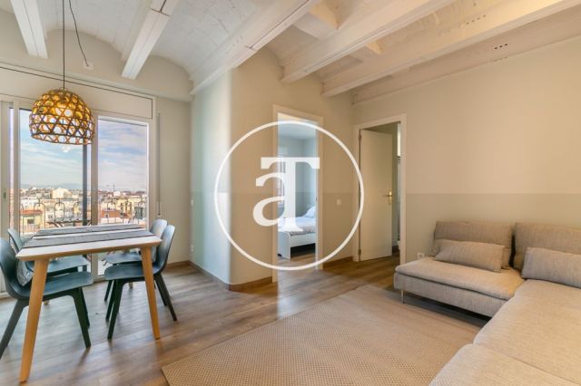 Apartamento de alquiler temporal de 2 habitaciones dobles en Eixample