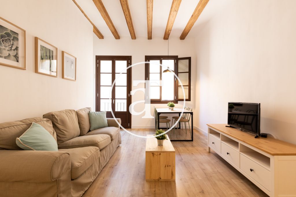 Monthly rental apartment with 1 bedroom and office in a central area of Barcelona 2