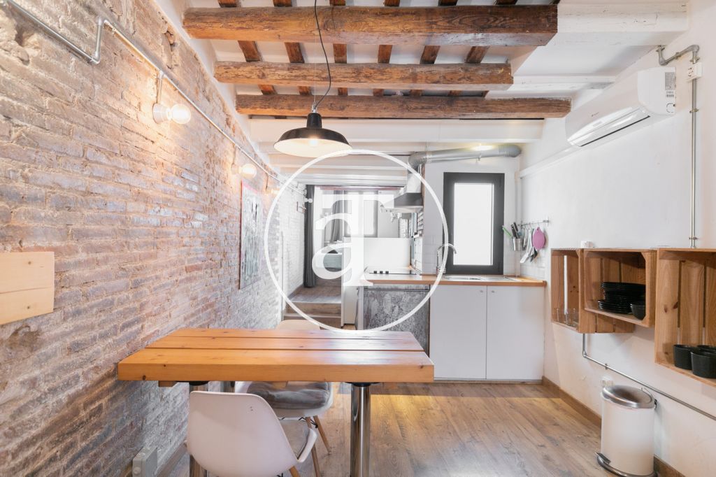 Appartement d'une chambre à louer temporairement dans un quartier central de Barcelone 1