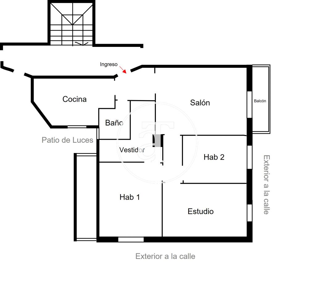 Piso de alquiler temporal de 2 habitaciones y estudio en Sants Montjuic 32