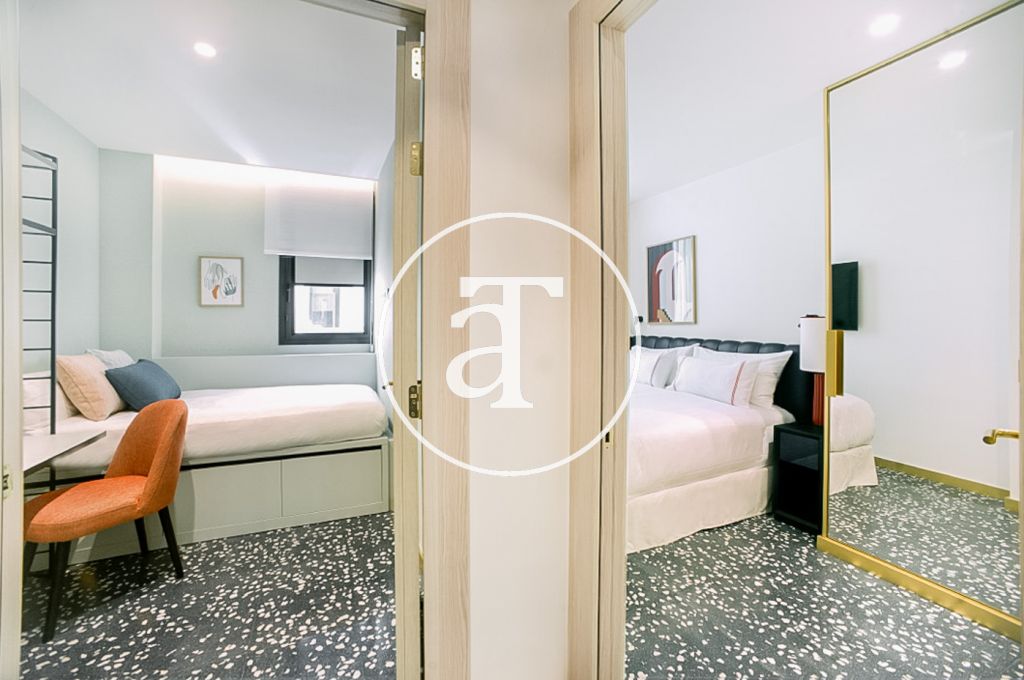 Piso de obra nueva, de alquiler temporal con 2 habitaciones en privilegiada zona de Barcelona 8