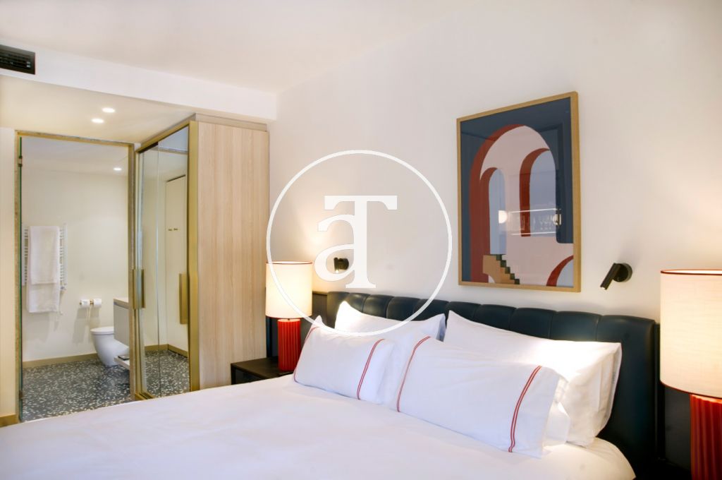 Piso de estreno de alquiler temporal de 1 habitación y terraza en Eixample Dreta 3