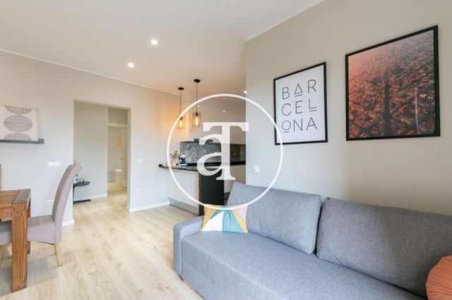 Monthly rental apartment with 2 bedrooms and terrace in Les Corts 4