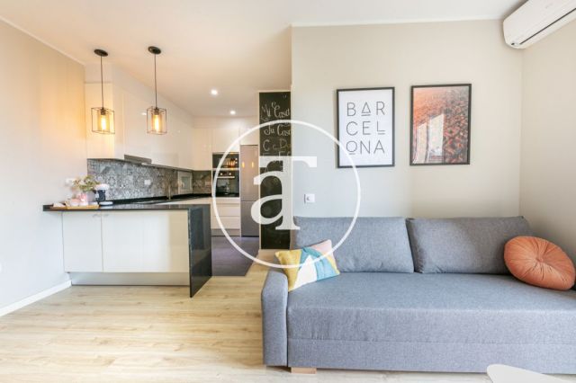 Monthly rental apartment with 2 bedrooms and terrace in Les Corts 3