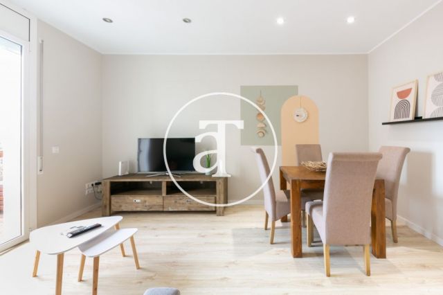 Monthly rental apartment with 2 bedrooms and terrace in Les Corts 5