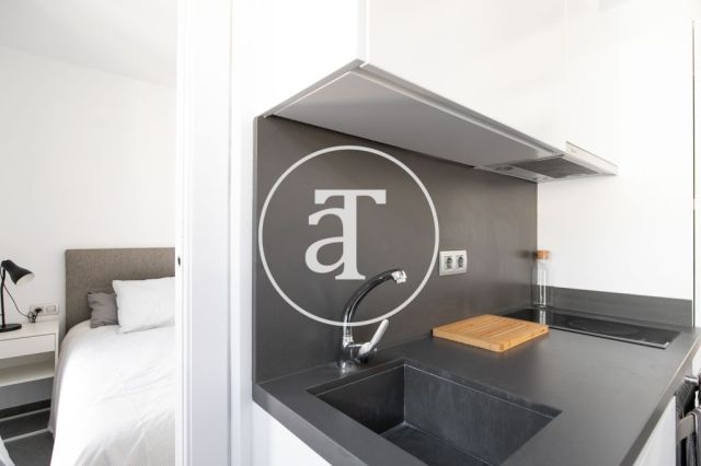 Monthly rental apartment with one bedroom and terrace in La Barceloneta 11