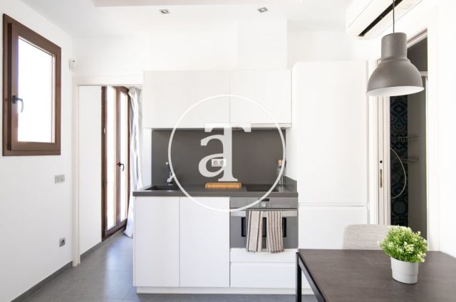 Monthly rental apartment with one bedroom and terrace in La Barceloneta 9