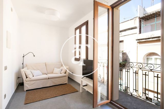 Monthly rental apartment with one bedroom and terrace in La Barceloneta 1