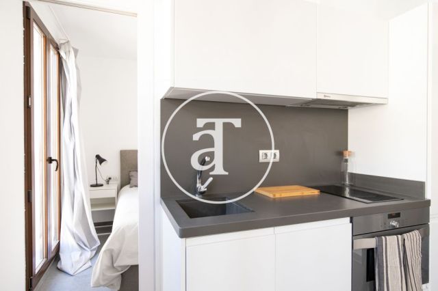 Monthly rental apartment with one bedroom and terrace in La Barceloneta 10