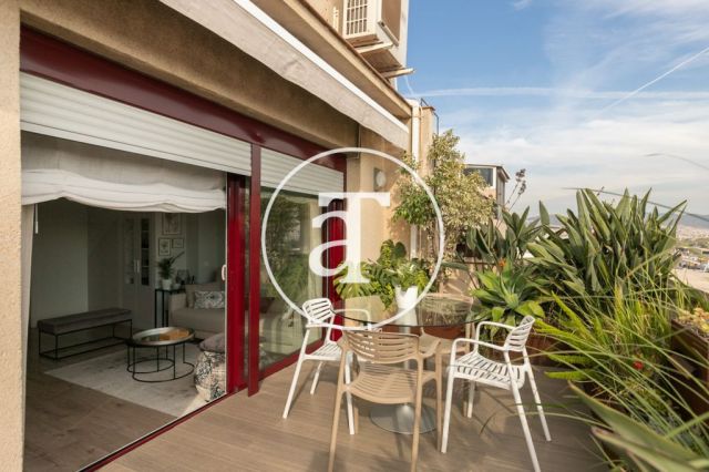 Appartement  de 3 chambres à louer temporairement avec 2 terrasses à El Clot 18
