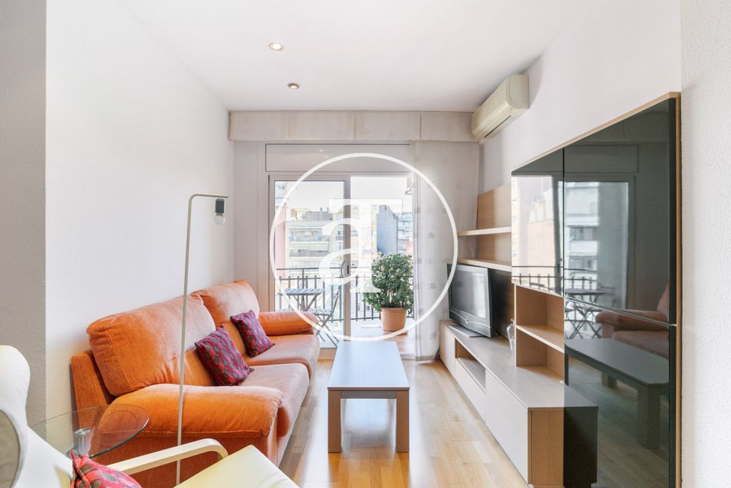 Location temporaire d'un appartement avec 3 chambres, un studio et une terrasse à Sagrada Familia