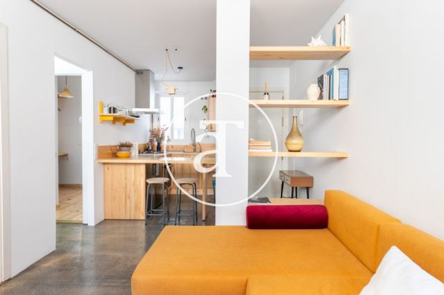 Monthly rental apartment with 1 bedroom and terrace in Poble Sec 10