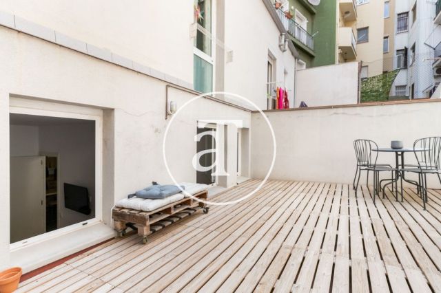 Monthly rental apartment with 1 bedroom and terrace in Poble Sec 7