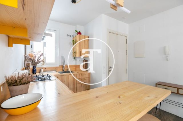 Monthly rental apartment with 1 bedroom and terrace in Poble Sec 15